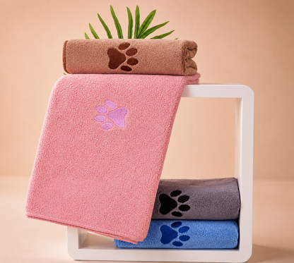 Serviette de bain pour chien en microfibre, super absorbante, séchage rapide