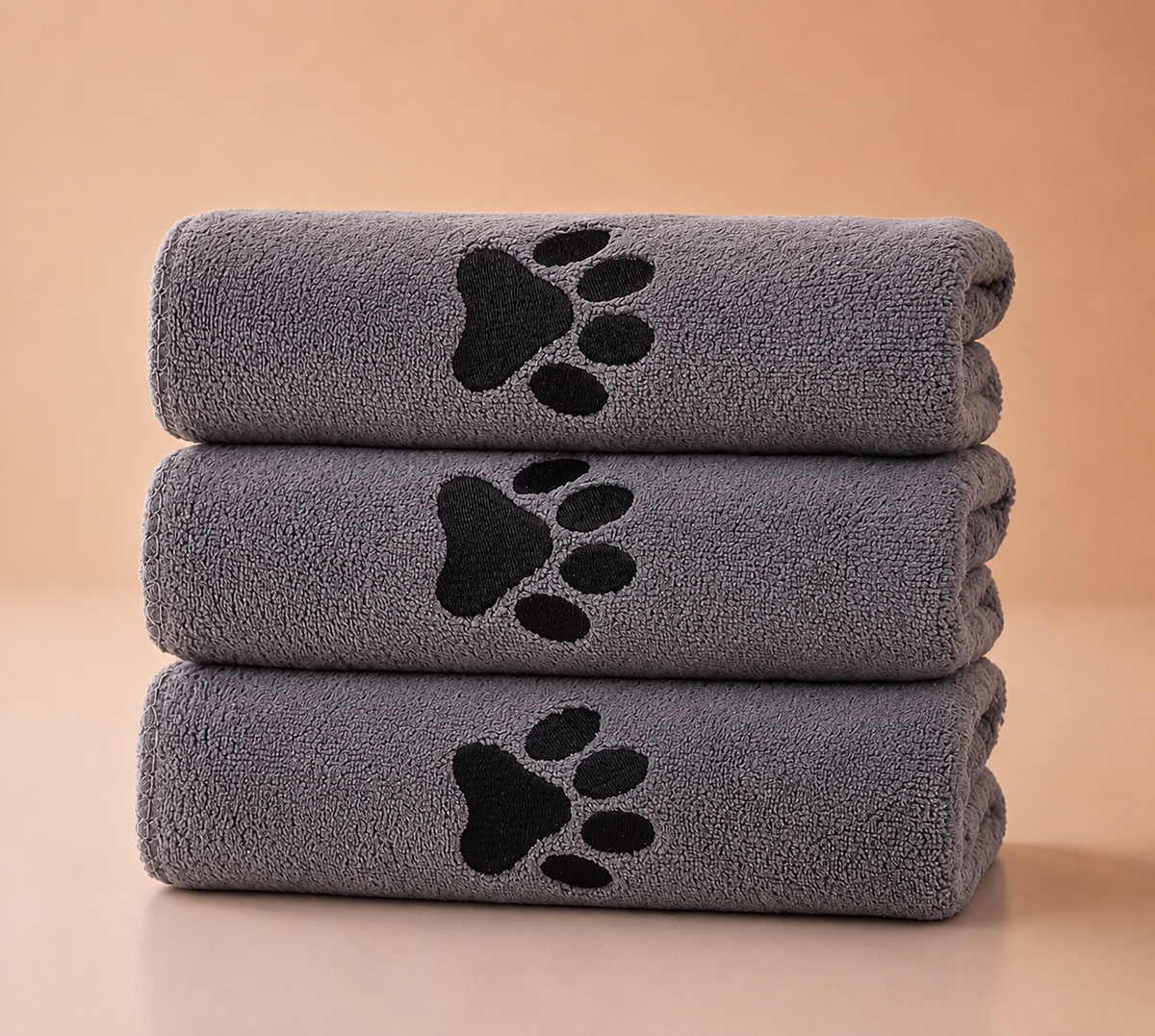 Serviette de bain pour chien en microfibre, super absorbante, séchage rapide