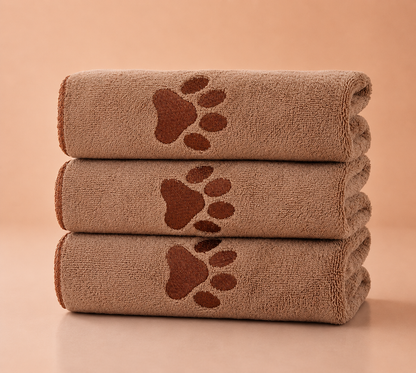 Serviette de bain pour chien en microfibre, super absorbante, séchage rapide